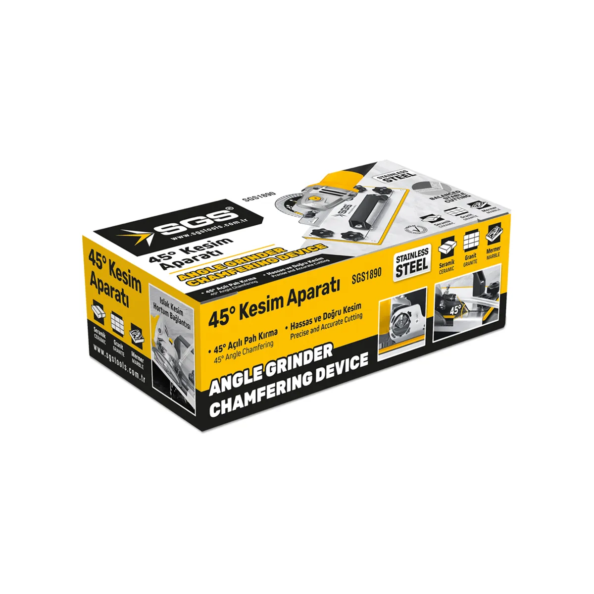 SGS 45 Derece Sulu Pah Kesim Aparatı 290 mm - Görsel 2